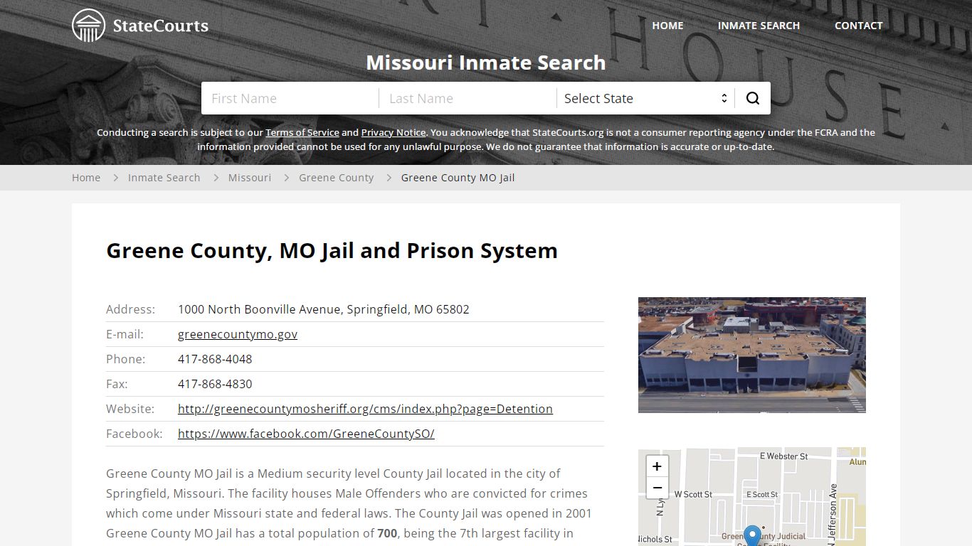 Greene County, MO Jail and Prison System - State Courts